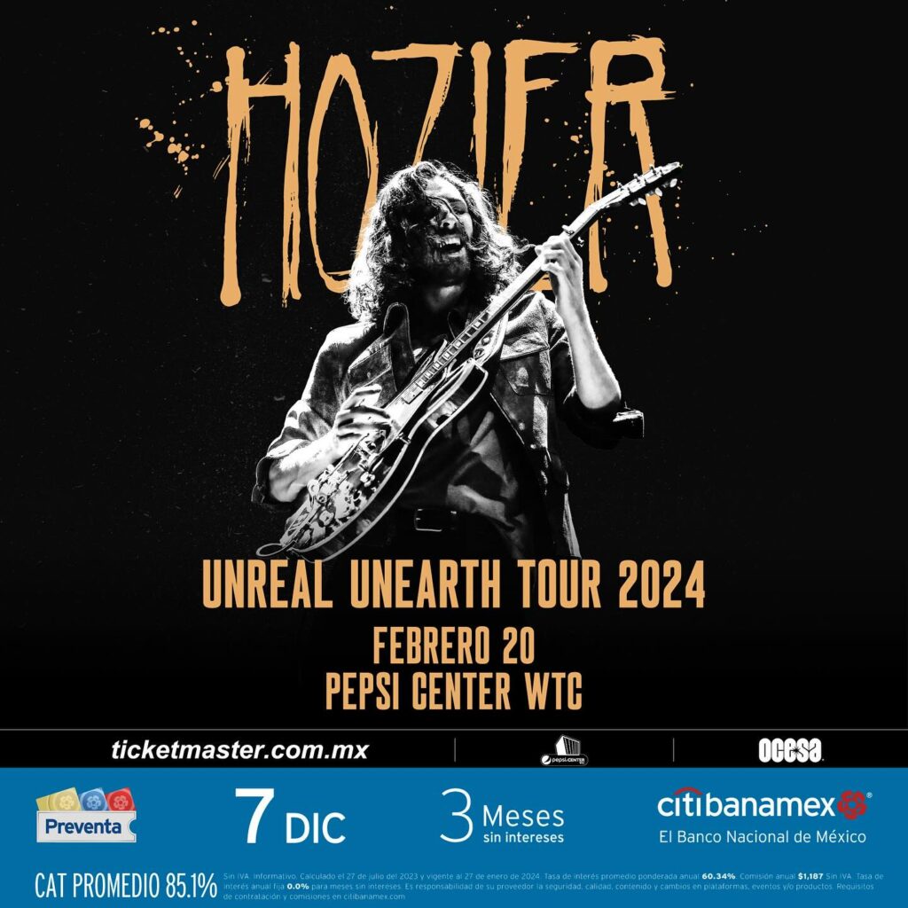 Conciertos En Mexico Hozier En Pepsi Center WTC 2024