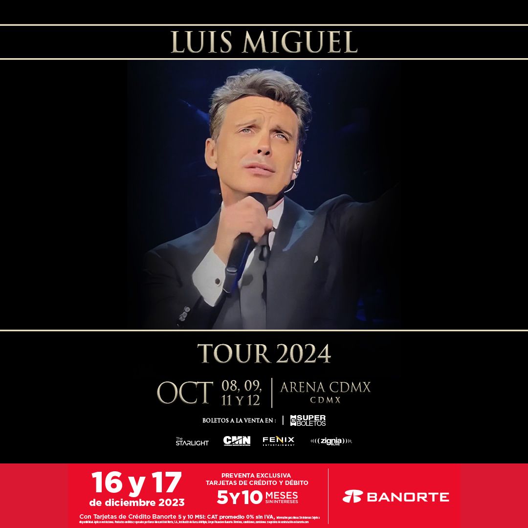 Luis Miguel Arena CDMX Octubre 2024