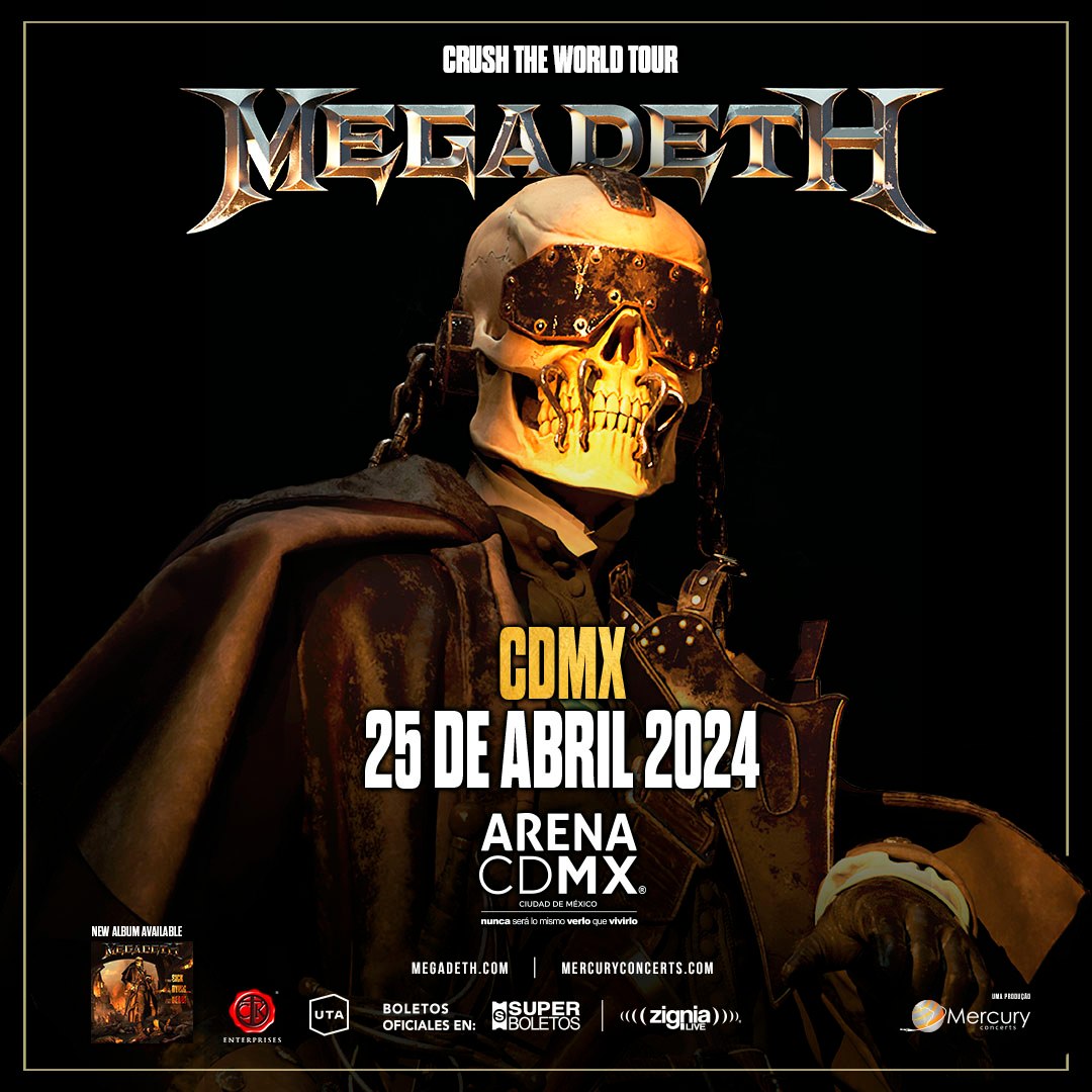 Megadeth en Arena CDMX 2024