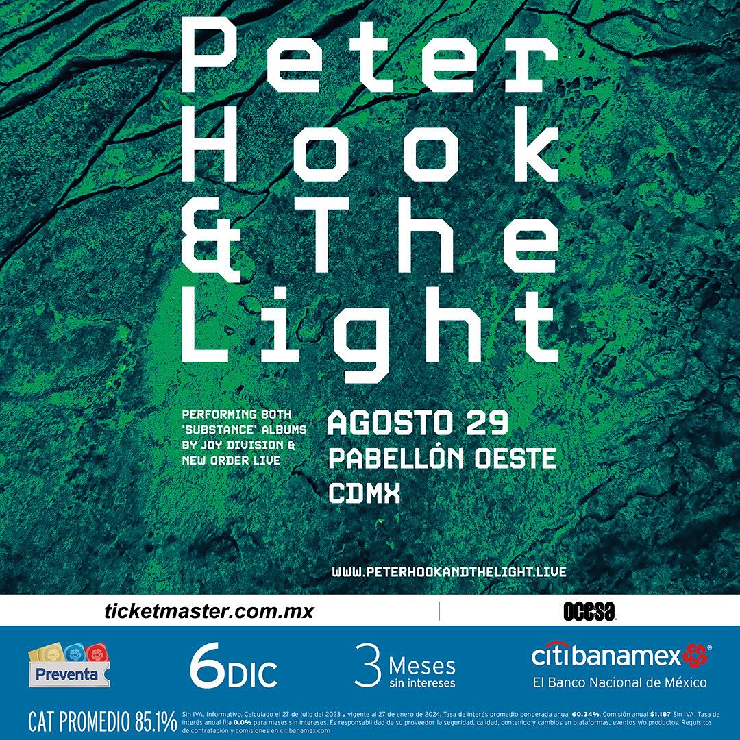 Peter Hook & The Light en Pabelleón Oeste 2024